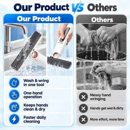 Mini Self-Squeeze Mop with (2 Sponge Refills)